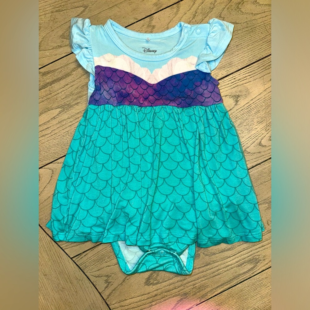 Disney/Posh Peanut 12/18 months Mermaid bodysuit